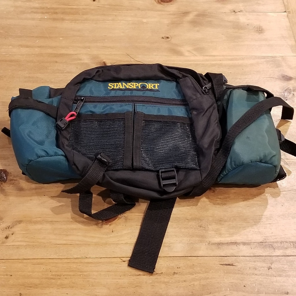 Stansport Two Bottle Carrier Fanny Waist Pack Green